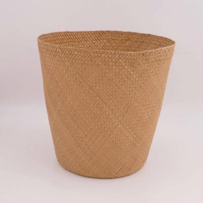 Natural storage basket handmade in a traditional way in Colombia
