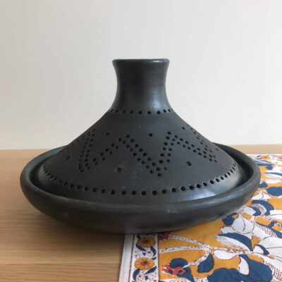Tajine Kolumbien schwarze Keramik