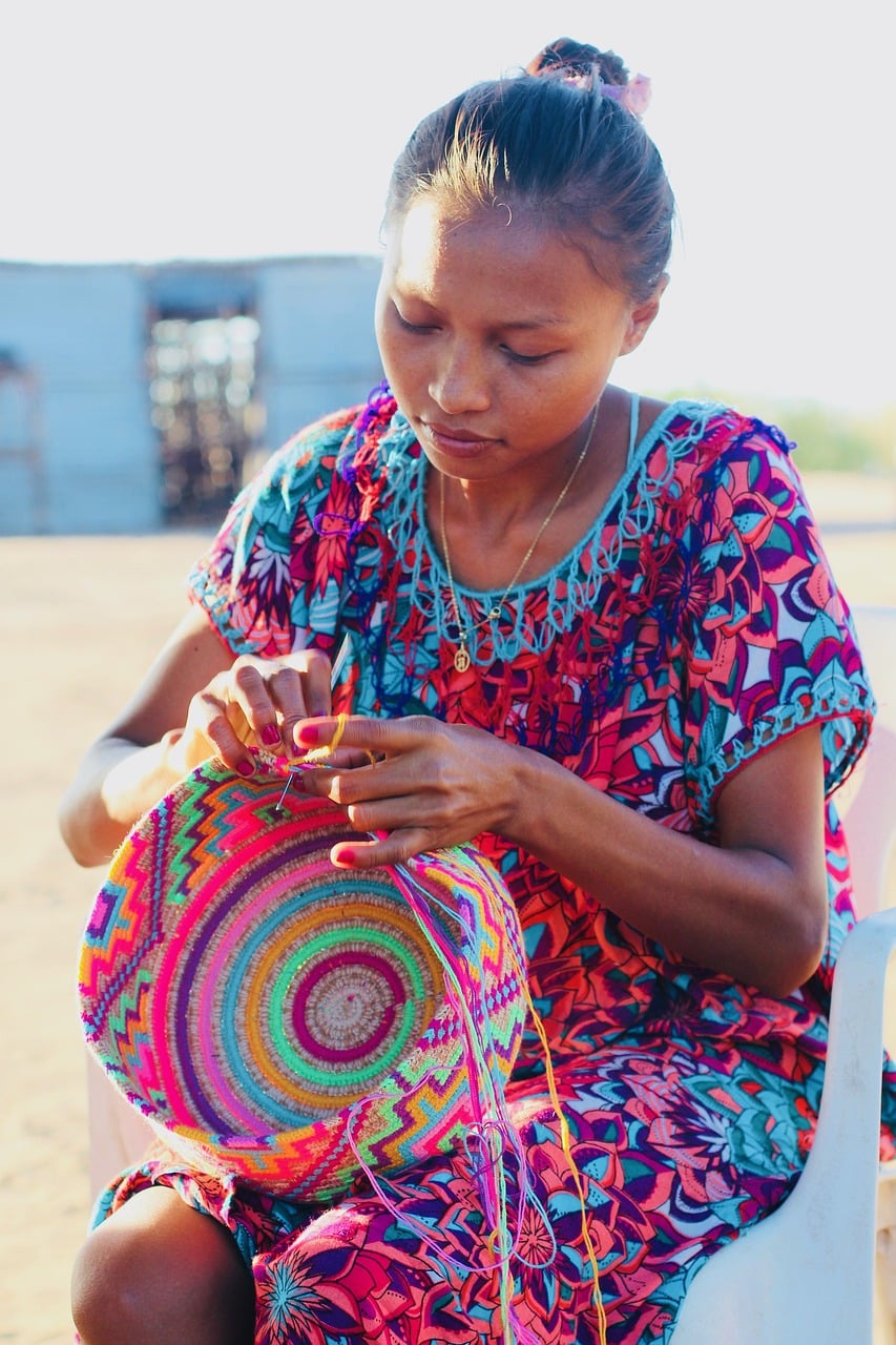 Wayuu-Handwerkerin